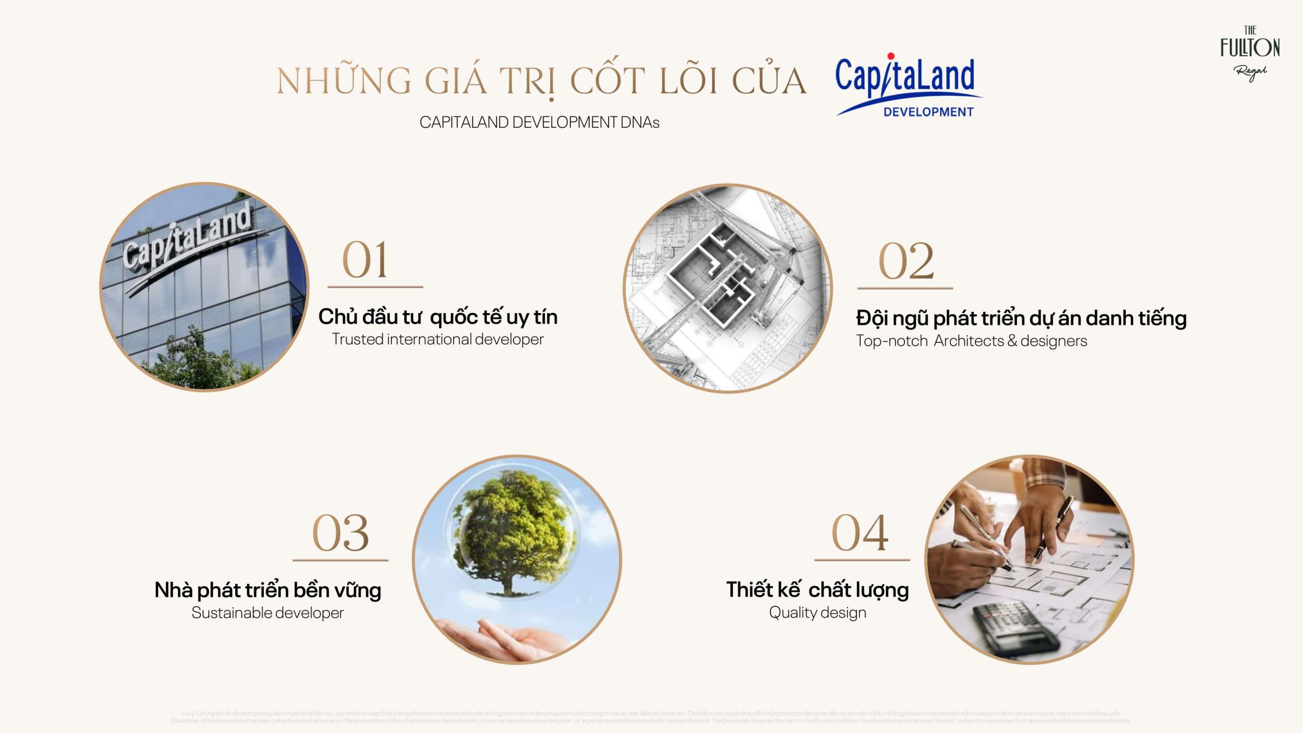 Triết lý cốt lõi của chủ đầu tư CapitaLand