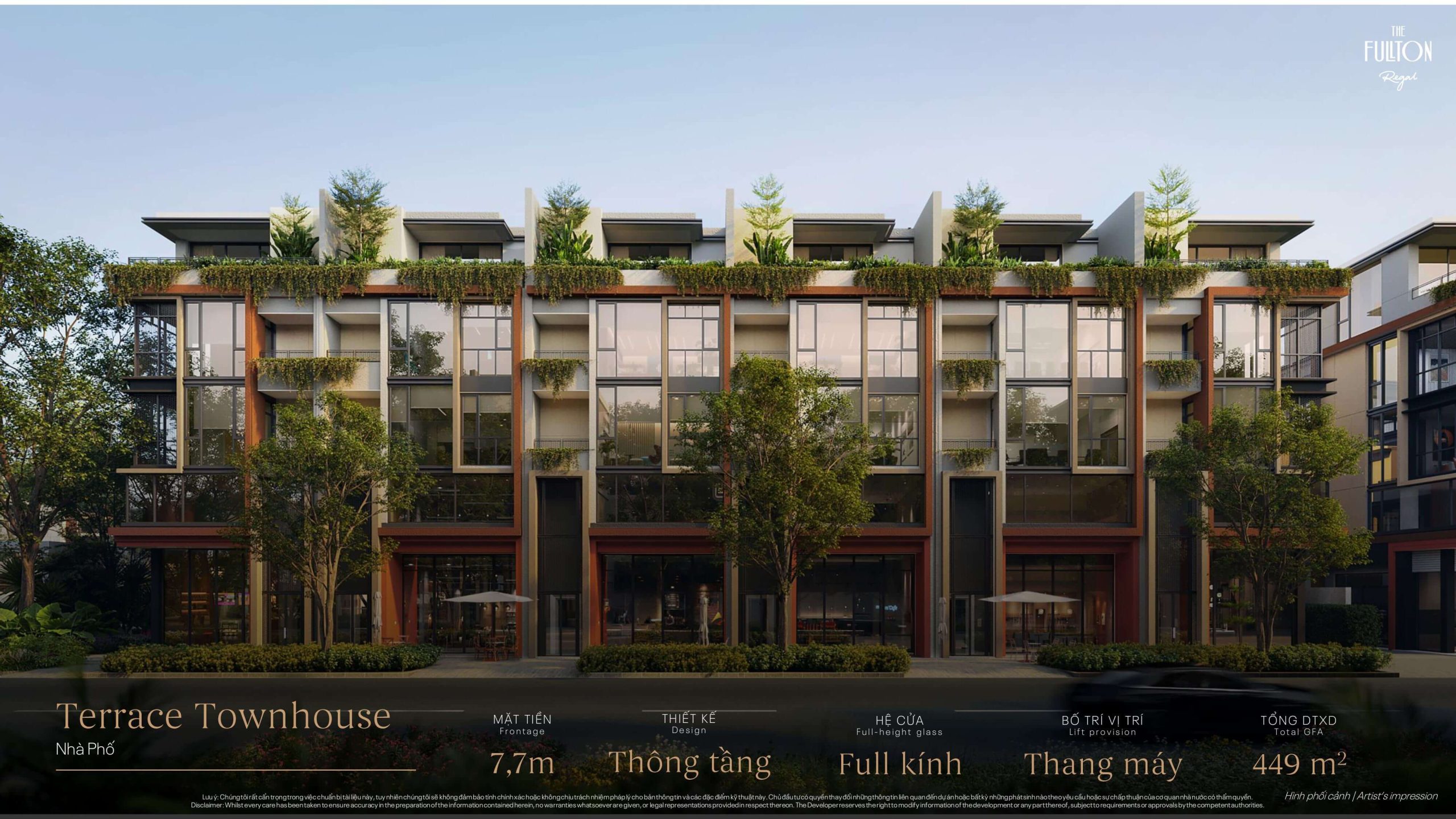 Phối cảnh nhà phố Terrace Townhouse