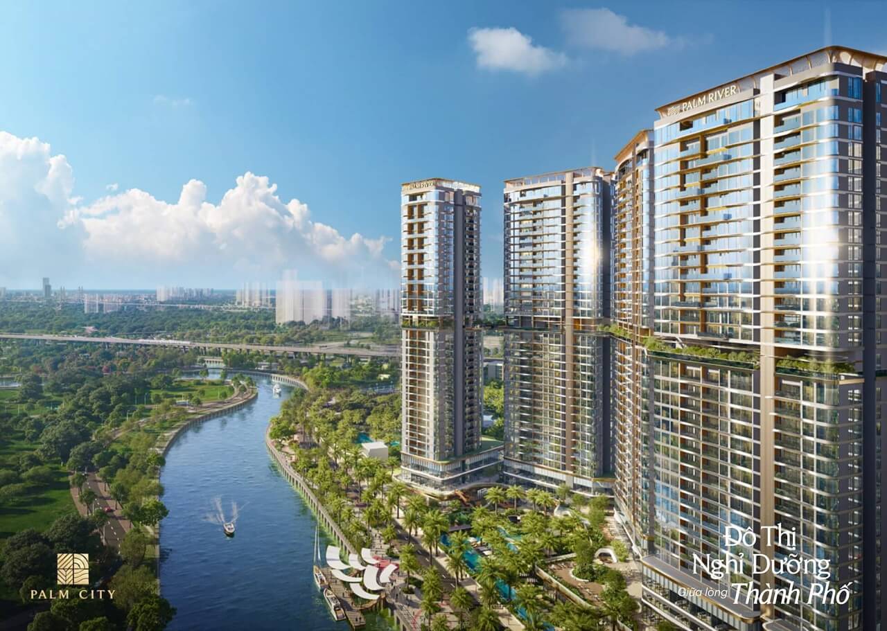 Palm River góp phần định hình chuẩn sống hiện đại tại trung tâm khu Đông TP.HCM 1 Tổ hợp căn hộ cao cấp Palm River tại Nam Rạch Chiếc